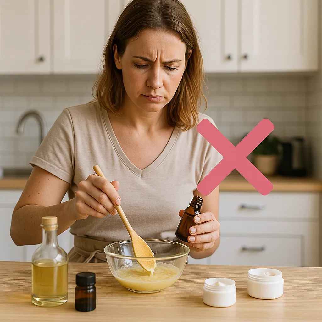 un personne faisant son cosmétique avec attention