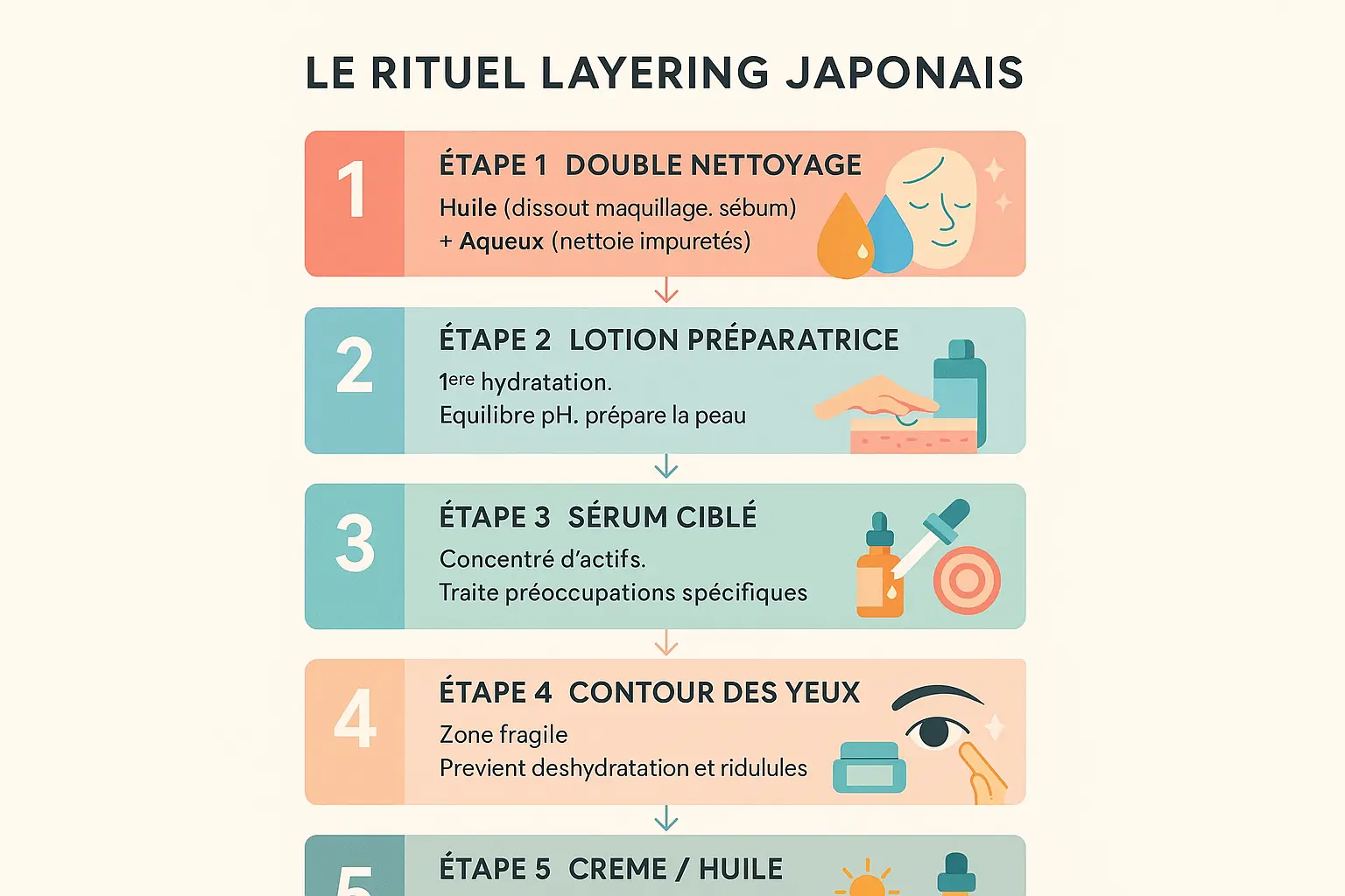 <strong>Illustration du layering japonais</strong>