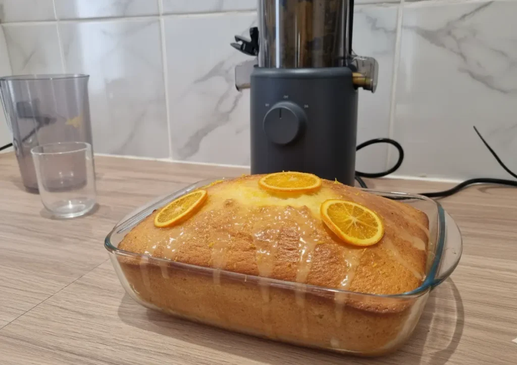 hurom gâteau fini au jus d'orange