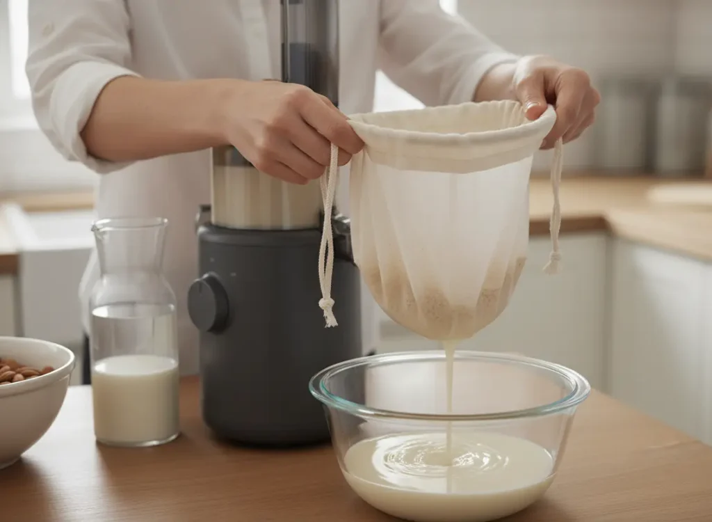 filtrage lait végétal