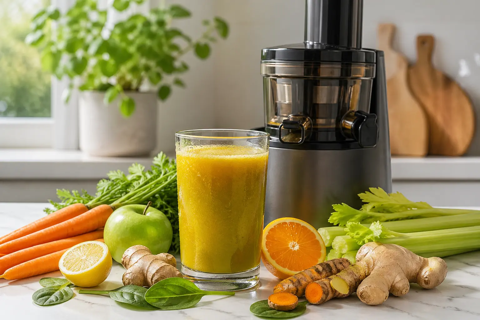mise en avant extracteur de jus anti inflammatoire